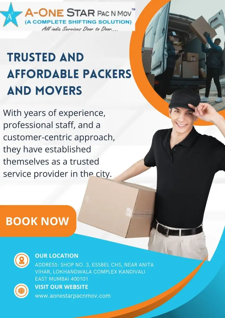 A-One Star Pac N Mov is your go-to solution for all packing and moving needs in Mumbai. With years of experience in the industry, we specialize in providing comprehensive packing and moving services that cater to both residential and commercial clients.